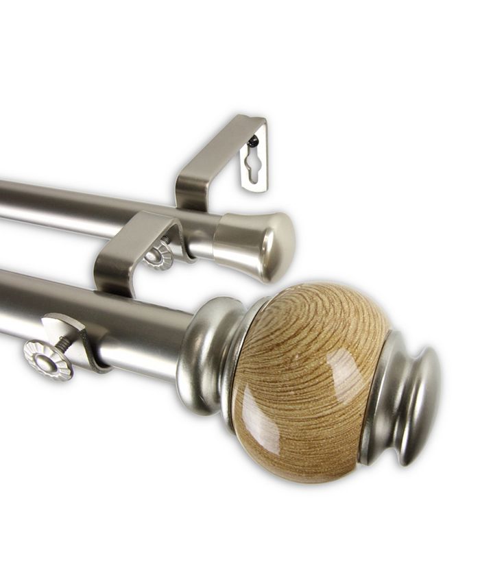 Rod Desyne Marble Double Curtain Rod 1" OD 120170 inch Macy's