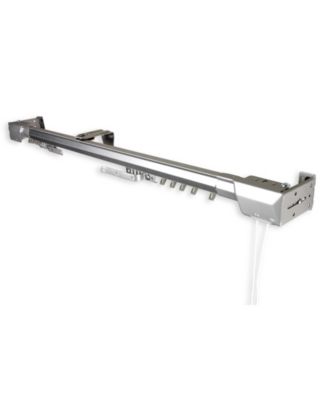 Rod Desyne - Heavy Duty Traverse Rod Center Open 84"-156" Silver