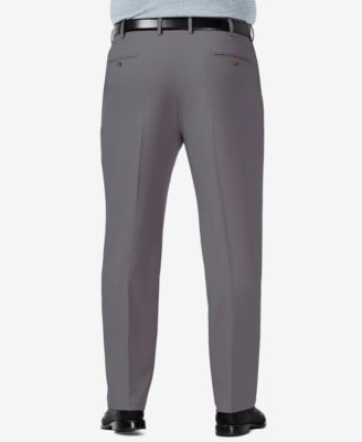 Men's Big & Tall Premium Comfort Stretch Classic-Fit Solid Flat Front Dress Pants