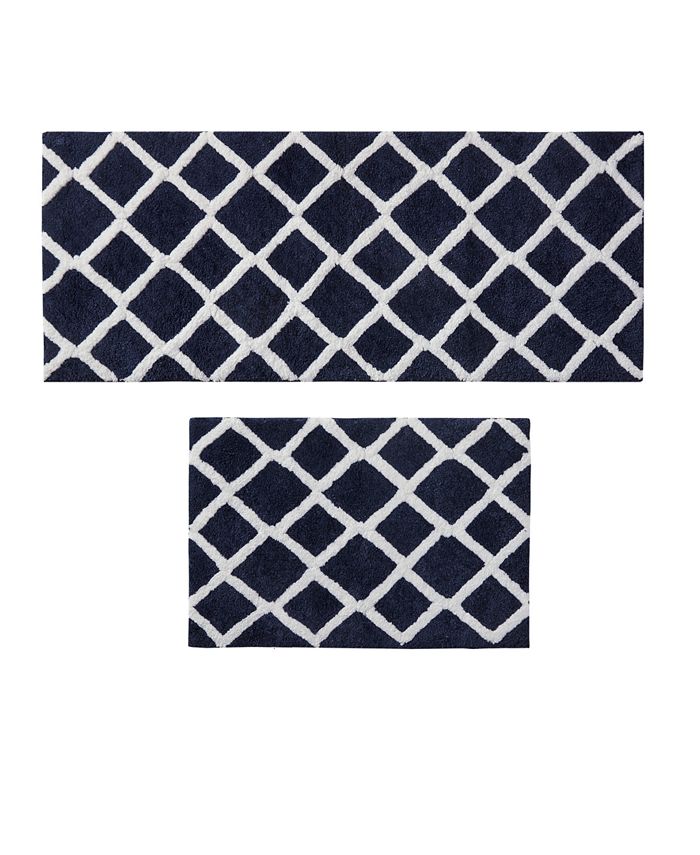 Madison Park Bittman Tufted Reversible Microfiber Bath Rug, 21" x 34