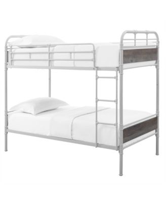 walker edison twin metal loft bed