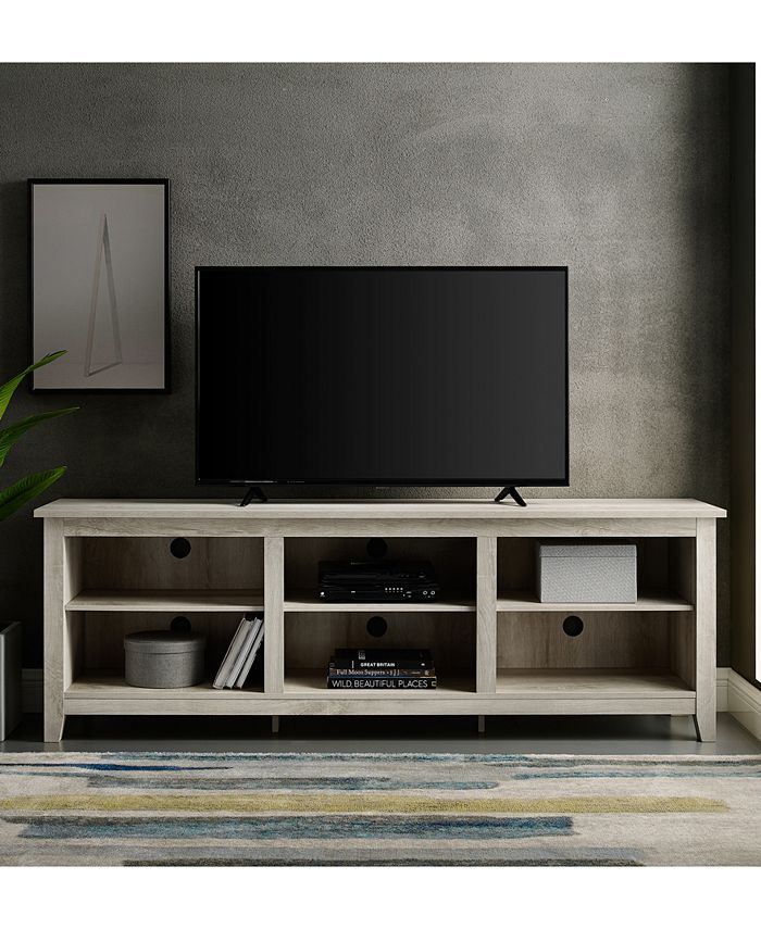 Walker Edison 70 inch Wood Media TV Stand Storage Console Macy's