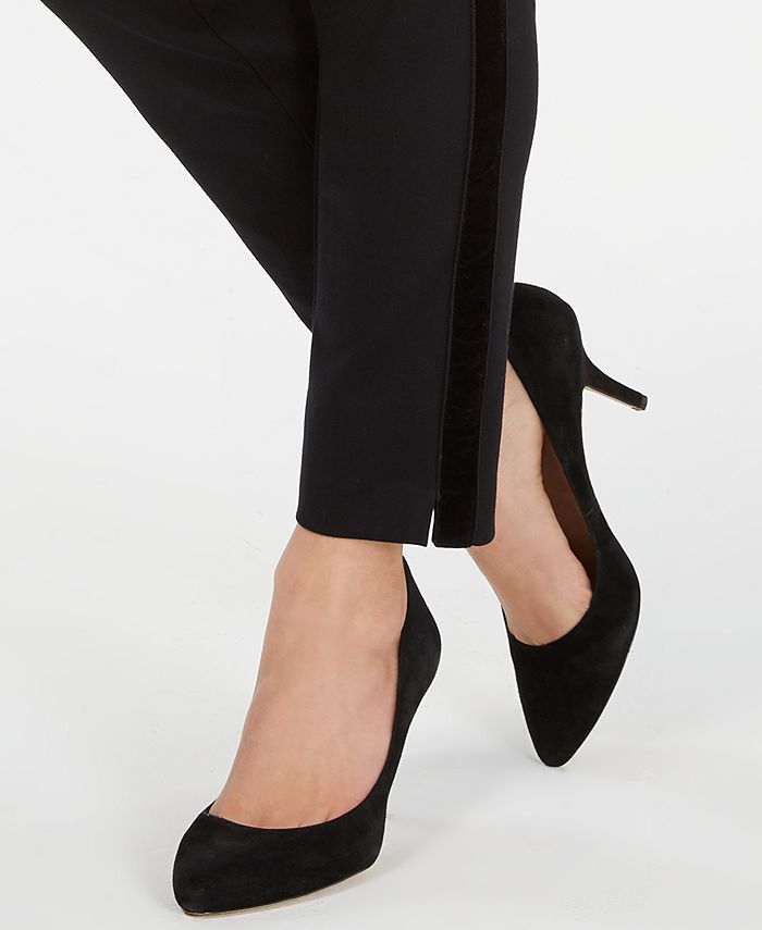 petite velvet pants