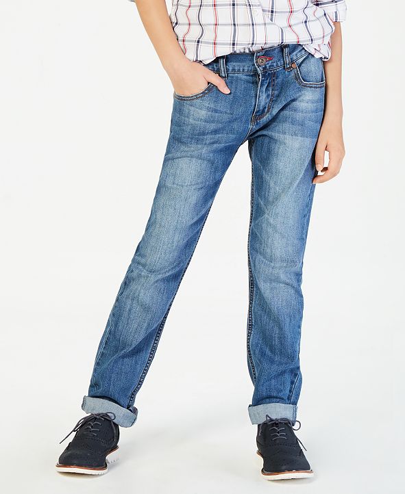 Tommy Hilfiger Regular-Fit Stone Blue Jeans, Big Boys & Reviews - Jeans ...