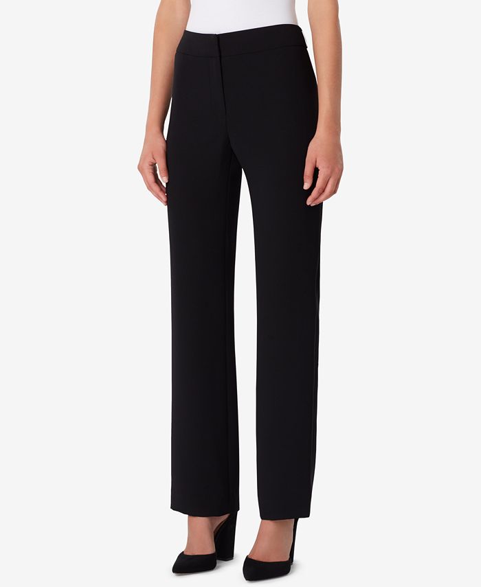 Tahari Asl Stand Collar Bi Stretch Pantsuit, $280, Macy's