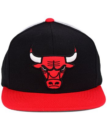 Mitchell & Ness Chicago Bulls Curved Mesh Snapback - Macy's