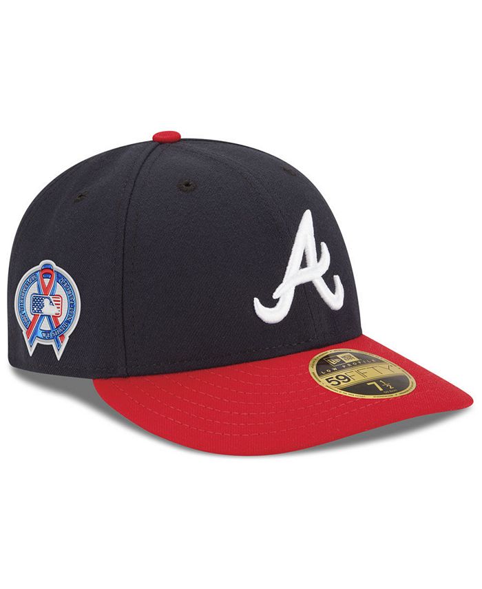 Men's Atlanta Braves New Era Black & White Low Profile 59FIFTY