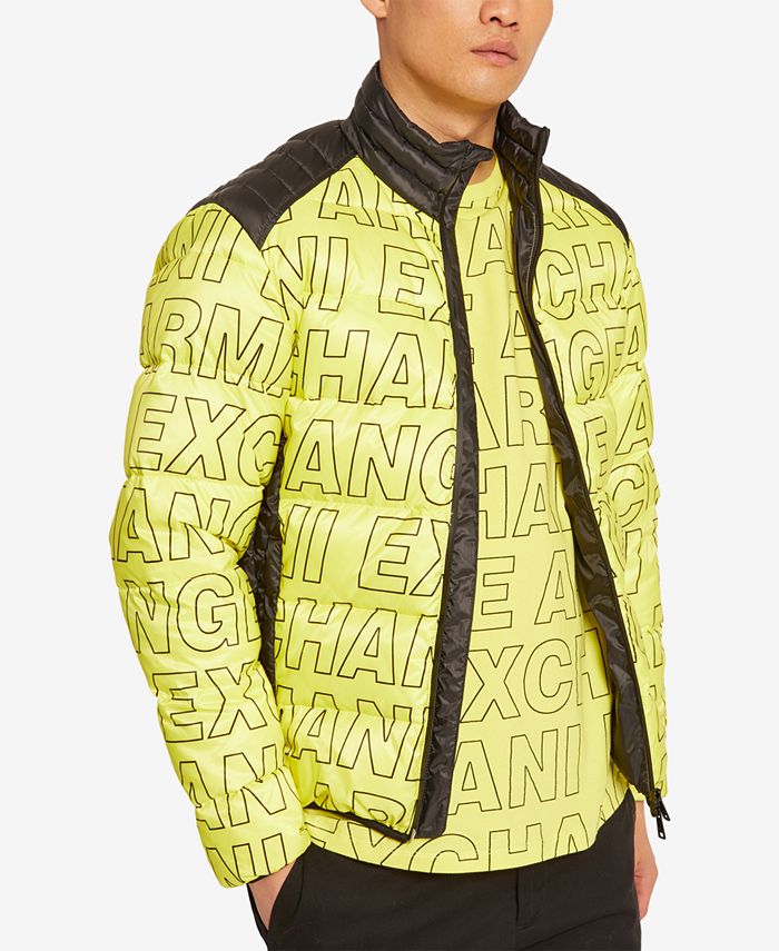 A X Armani Exchange Armani Exchange Mens Oversized Block Logo Jacket Macy s