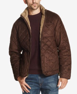 mens suede sherpa lined jacket