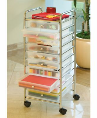 10-Drawer Organizer Cart