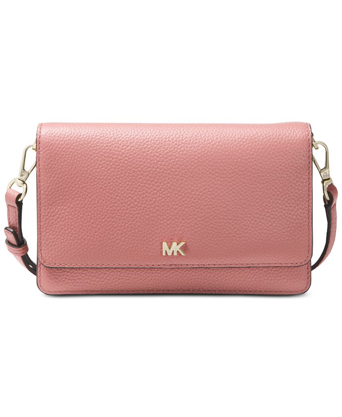 Michael Kors Pebble Leather Phone Crossbody Wallet & Reviews - Handbags ...