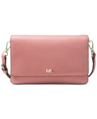 Michael Kors Pebble Leather Phone Crossbody Wallet - Macy's