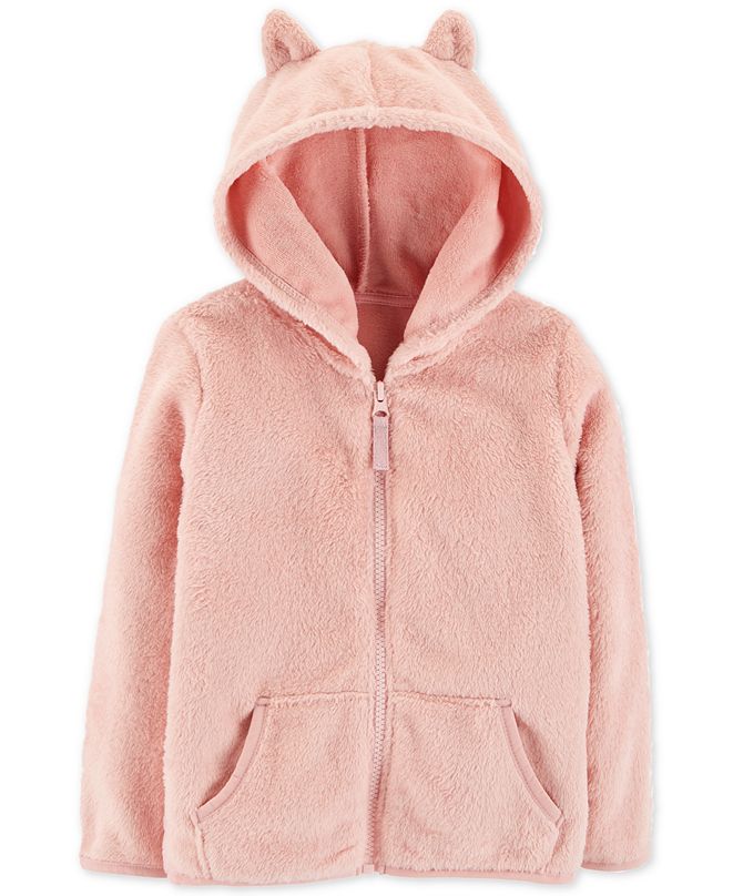 Carter's Toddler Girls Hooded Faux-Sherpa Jacket & Reviews - Coats ...