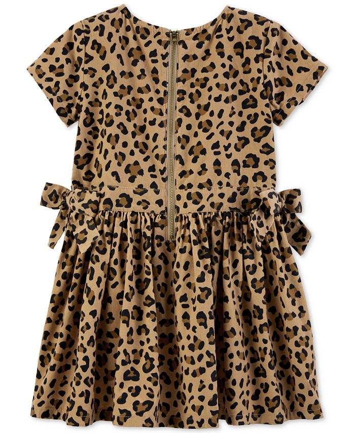 Little girl cheetah online print dress