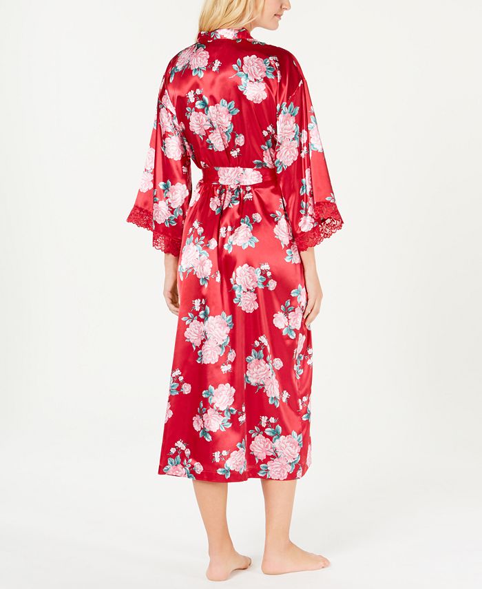 Thalia Sodi FloralPrint Long Wrap Robe, Created for Macy's Macy's