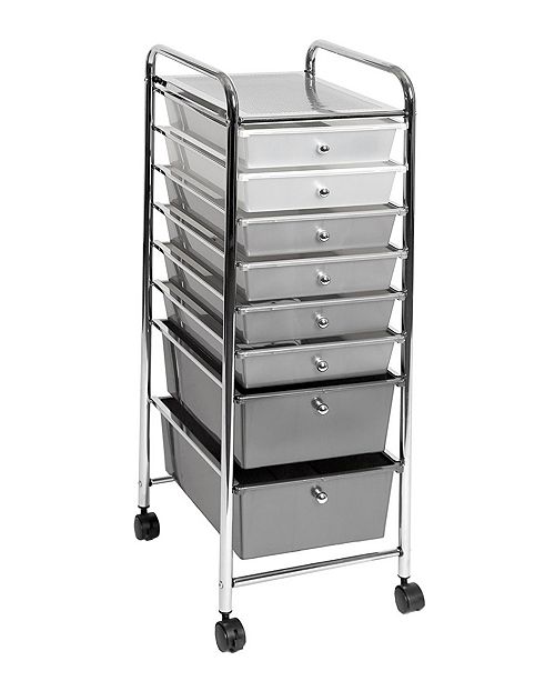 Seville Classics 8 Drawer Storage Bin Organizer Cart Reviews