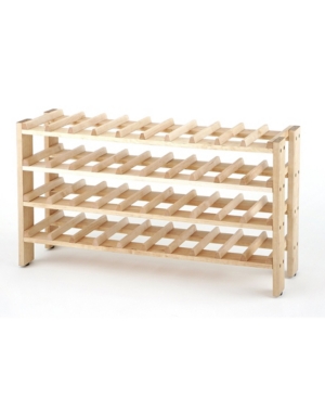 40 Bottle Solid Wood Wine Rack