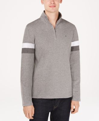 Calvin Klein - Men's Striped Sleeve Pullover Sweater