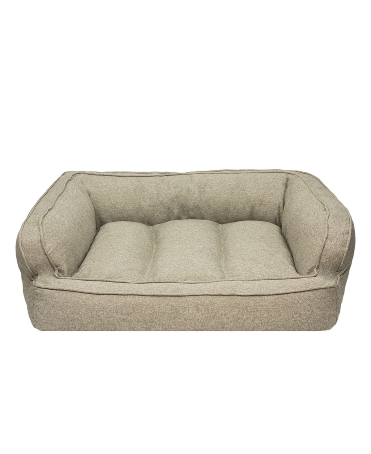 Arlee Memory Foam Sofa and Couch Style Pet Bed, Small - Drizzle Light Gray