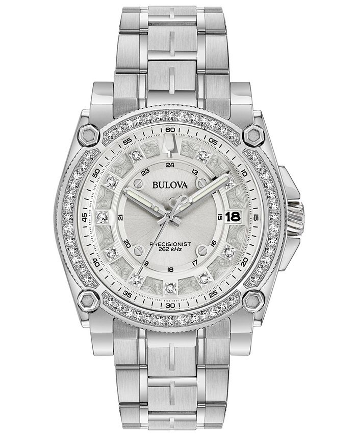 Bulova Women's Precisionist Diamond (7/8 ct. t.w.) Stainless Steel