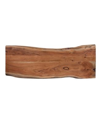 Hairpin Natural Live Edge Wood with Metal 48" Media Console Table