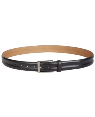 Tasso Elba Men's Leather Dress Belt, Created for Macy's - Macy's