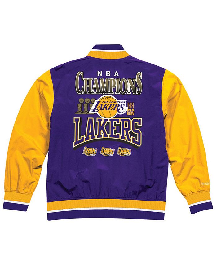 Mitchell & Ness Men's Los Angeles Lakers History Warm Up Jacket - Macy's