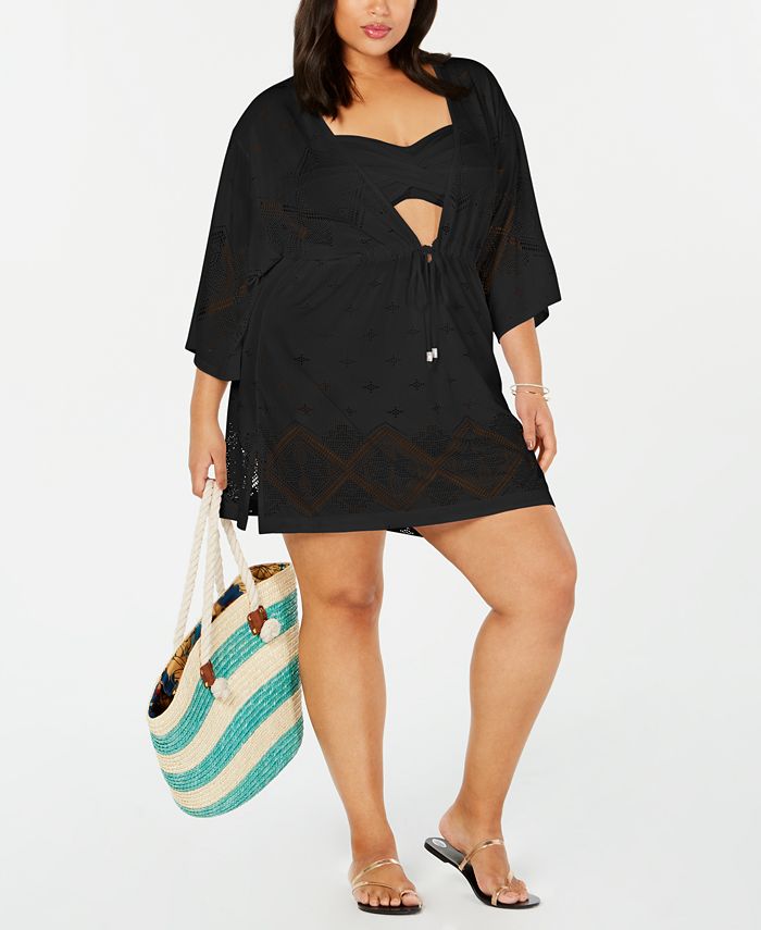 Dotti Plus Size Santorini Kimono CoverUp Macy's
