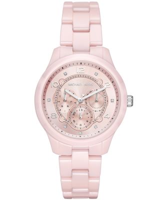 michael kors pink runway watch