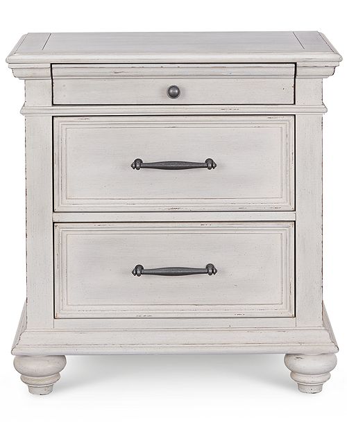 Furniture Quincy Usb Outlet Nightstand Created For Macy S Reviews Furniture Macy S