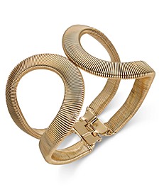 Gold-Tone Wrap Hinge Bracelet, Created for Macy's
