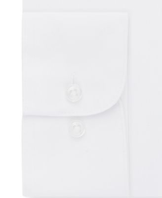 Men's Bigger Fit Wrinkle Free Poplin Solid Dress Shirt