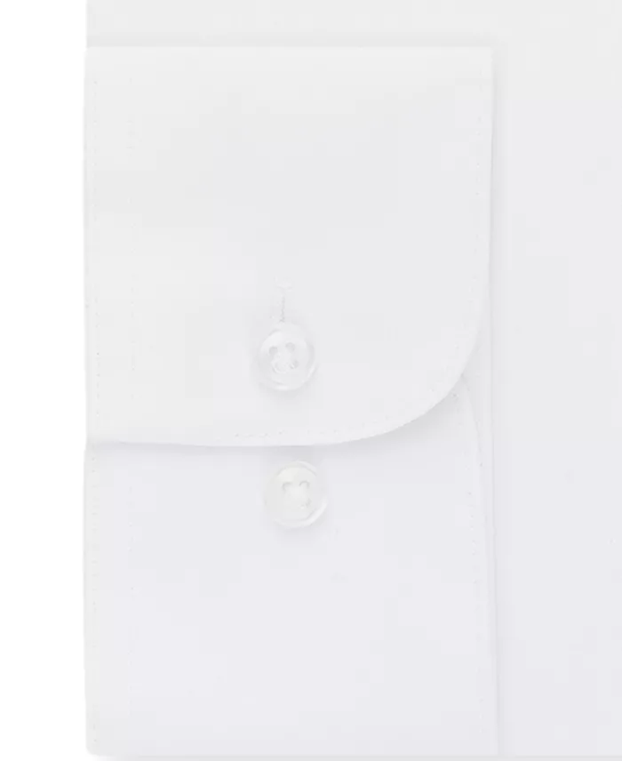 Men's Big & Tall Fit Wrinkle Free Poplin Solid Dress Shirt - thumbnail 4