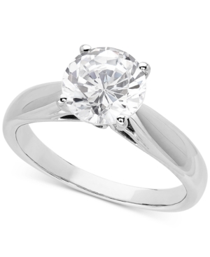 image of Lab Grown Diamond Solitaire Engagement Ring (2 ct. t.w.) in 14k White Gold