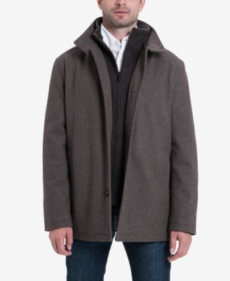 Men's Wool-Blend Layered Car Coat