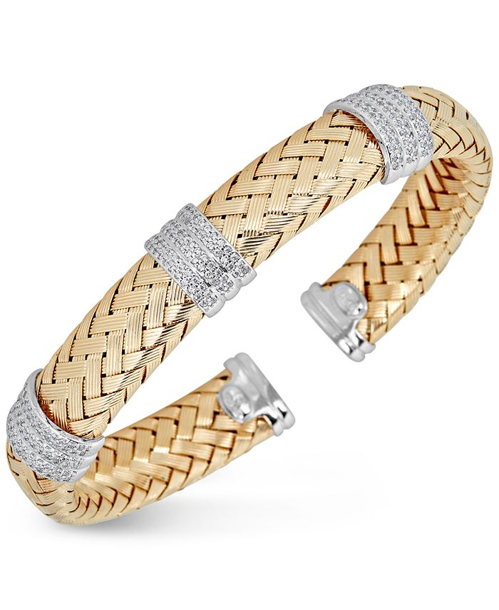 Braided diamond clearance bracelet
