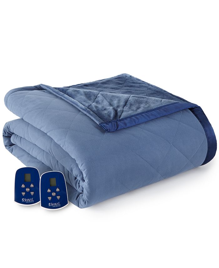 Micro Flannel to Ultra Velvet Full Electric Comforter Blanket