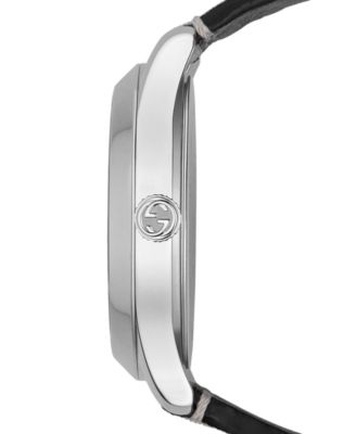 Gucci Unisex Swiss G-Timeless White Hologram Leather Strap Watch 38mm