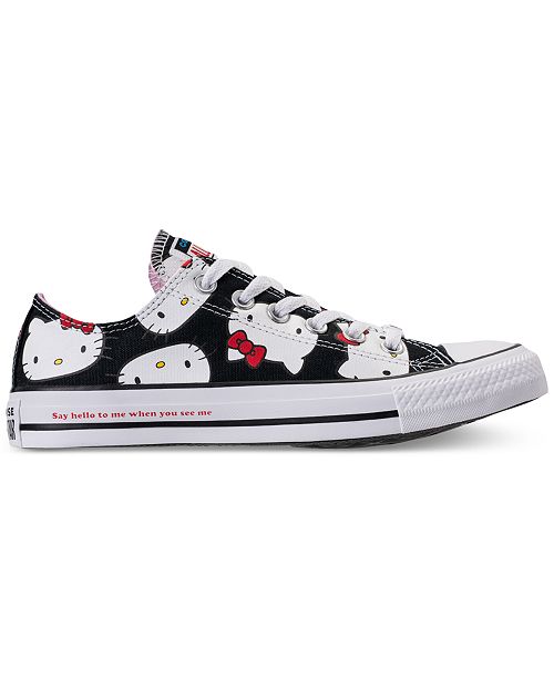 Converse Women's Chuck Taylor Ox Hello Kitty Casual Sneakers Converse Women's Chuck Taylor Ox Hello Kitty Casual Sneakers