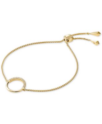 Michael Kors - Sterling Silver Cubic Zirconia Circle Slider Bracelet