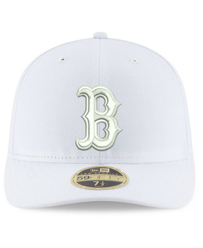 New Era Boston Red Sox Triple White Low Profile 59FIFTY Fitted Cap - Macy's