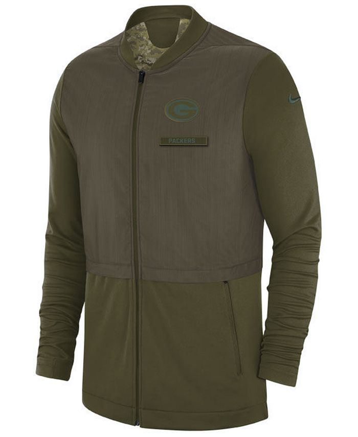 Nike Men's Green Bay Packers Salute To Service Elite Hybrid Jacket ...