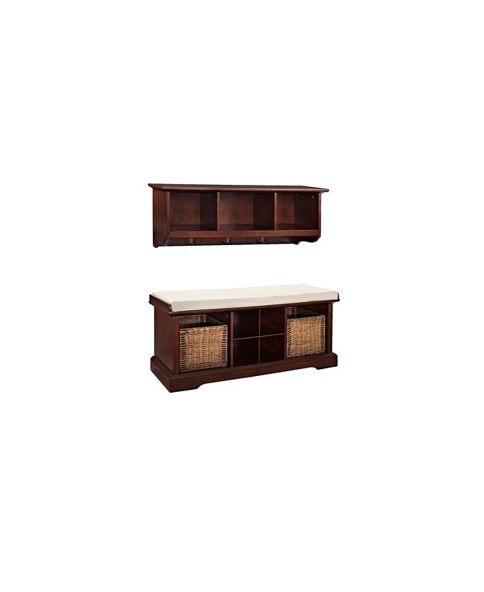 Crosley Brennan 2 Piece Entryway Bench And Shelf Set Macy's