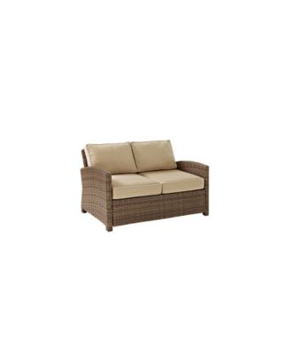 Bradenton Outdoor Wicker Loveseat With Cushions
