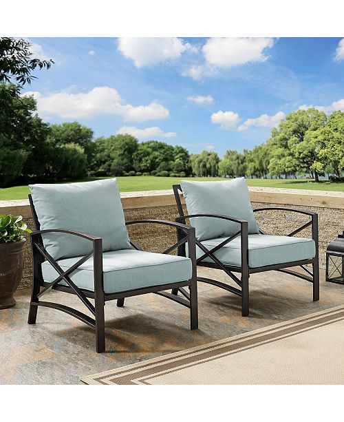 Crosley Kaplan 2 Piece Outdoor Seating Set With Cushion 2