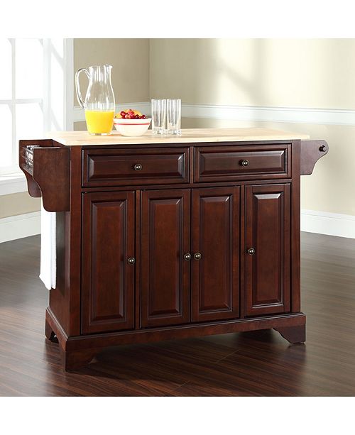 Crosley Lafayette Natural Wood Top Kitchen Island Reviews