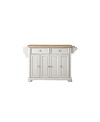 Alexandria Natural Wood Top Kitchen Island