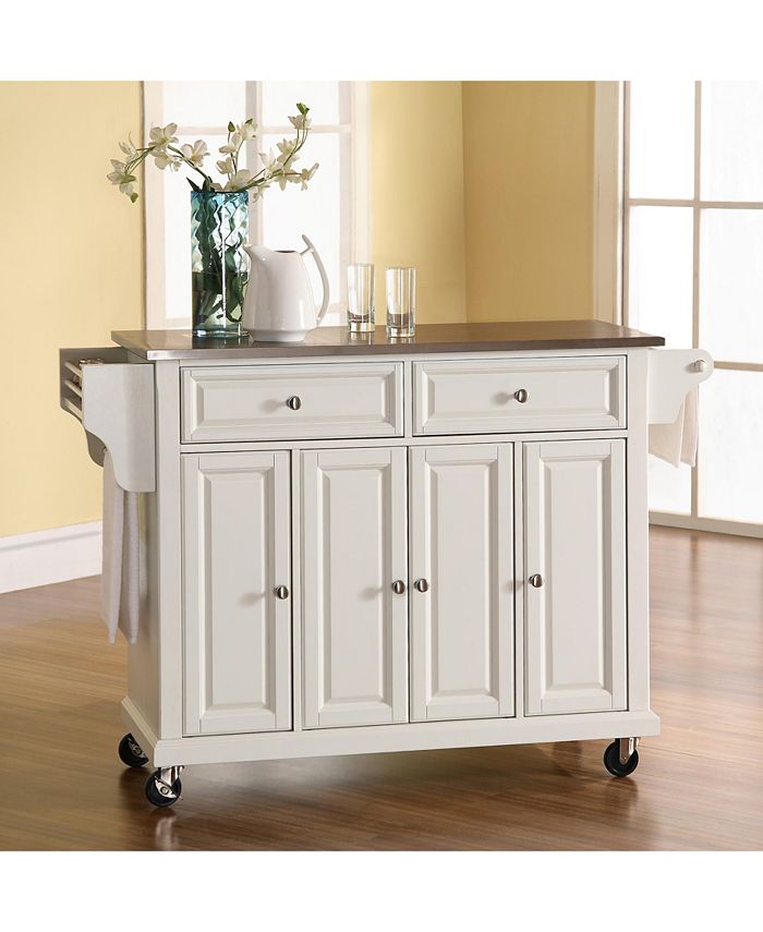 Crosley Stainless Steel Top Kitchen Cart Island Macy's