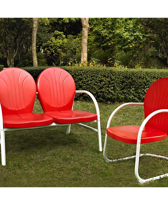 Crosley Griffith 2 Piece Metal Outdoor Conversation Seating Set