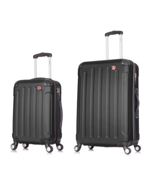 Dukap Intely 2-pc. Hardside Luggage Set With Usb Port In Black | ModeSens